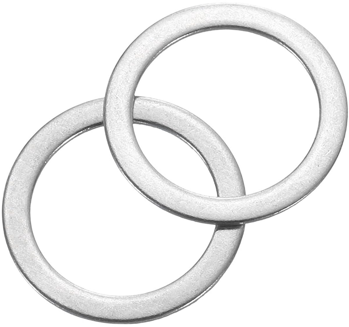 Set van 120 stuks, M10 x 14 x 0,2 mm, 304 roestvrij staal, sluitringen, platte afdichtingen, ringbevestigingen, sluitringen, set voor schroeven, moeren, schroefdraadstang