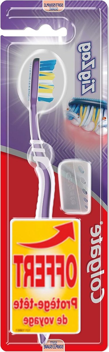 Tandenborstel Zacht - Mondverzorging - Dagelijkse Reiniging - Kruislingse Borstelharen - Pack van 1 - Blauw