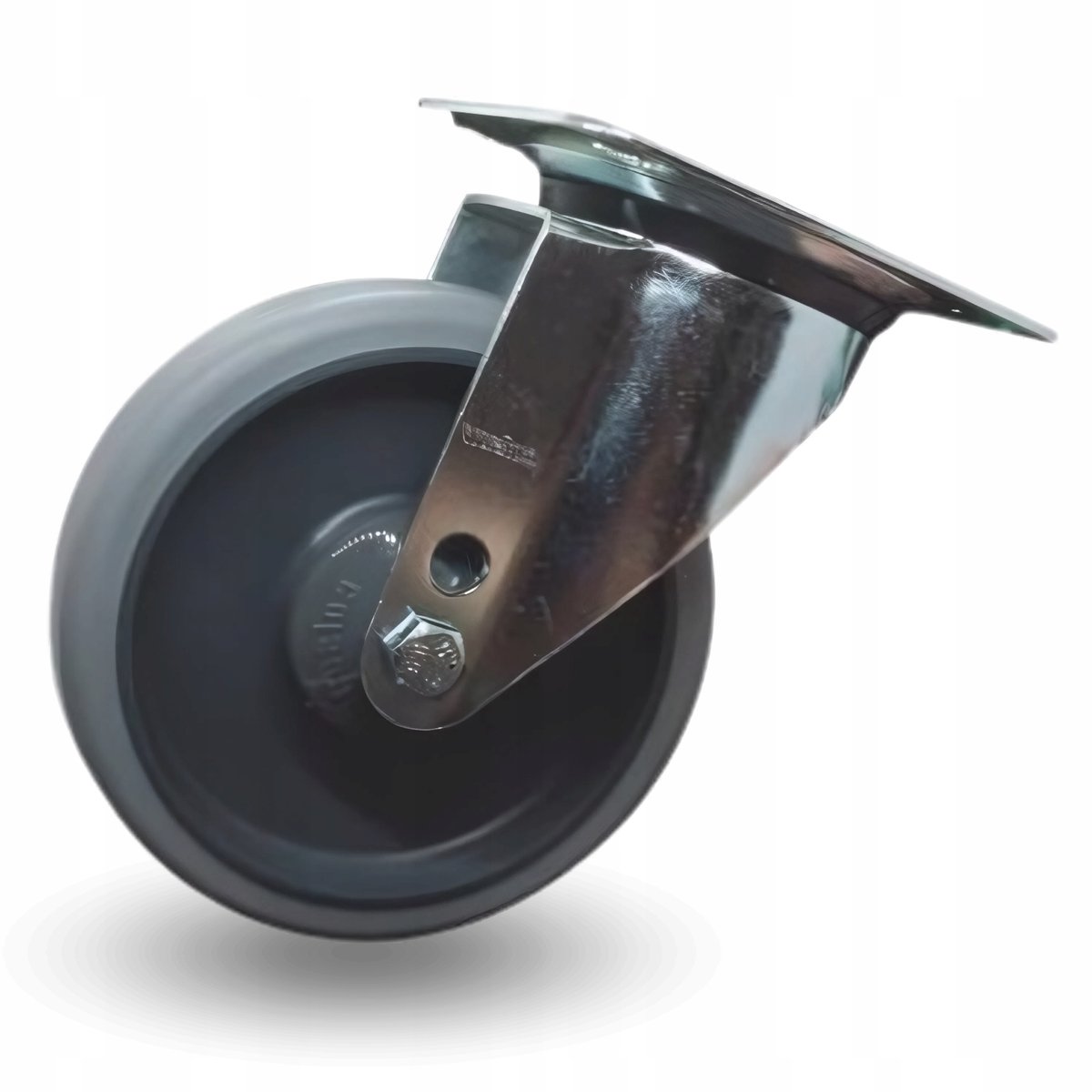 Zwenkbaar wiel 160mm, 200kg draagvermogen, thermoplastisch rubber