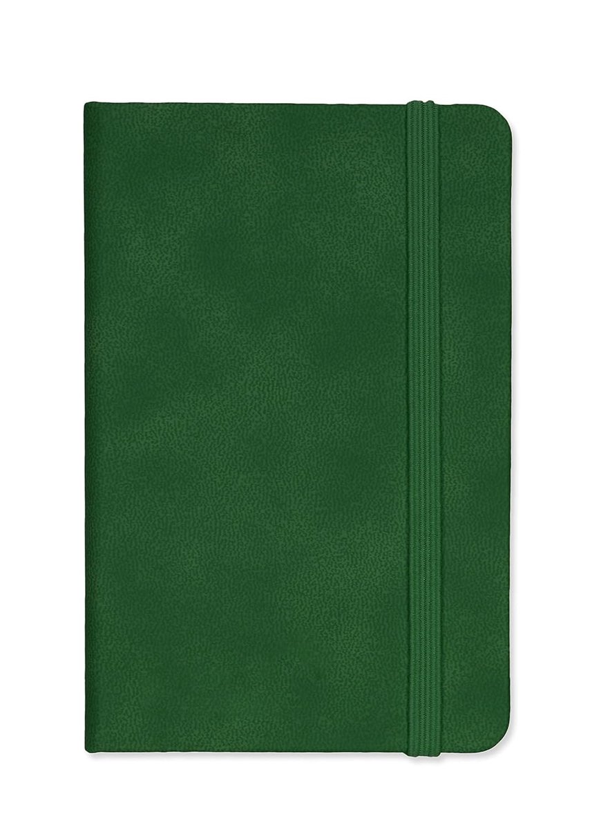Notitieboek A6 - Hard cover - Groene uitvoering - 160 gelinieerde pagina's van premium ivoor papier - ShopVlot