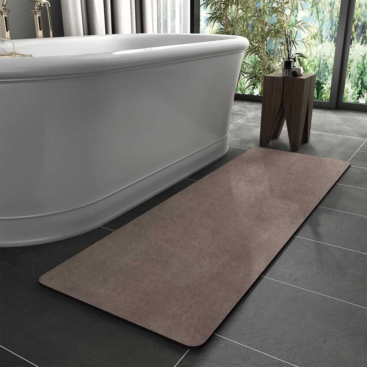 Badmat 40 x 120 cm - Super absorberend - Sneldrogend - Ideaal voor badkamer en douche - ShopVlot