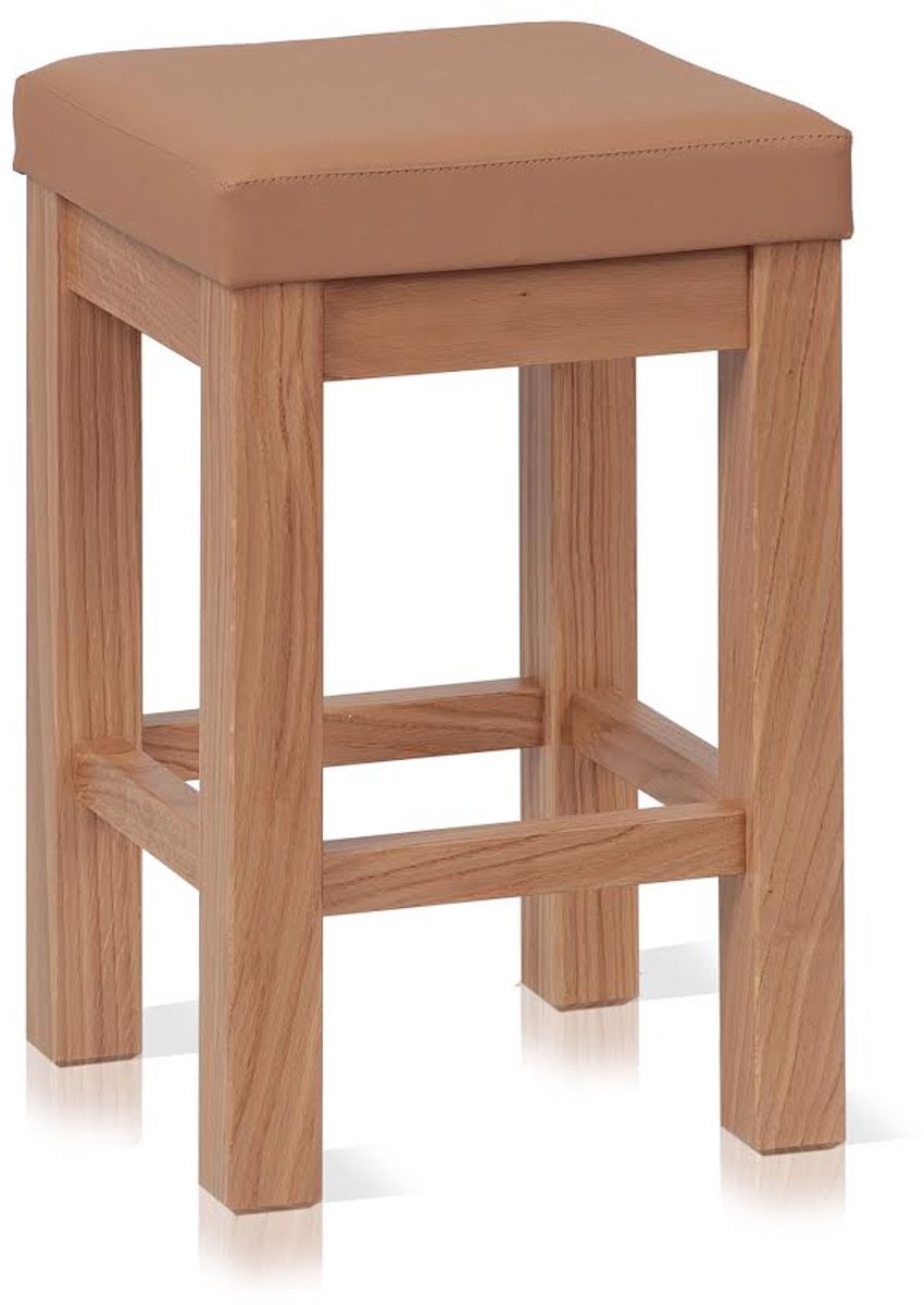 Dressoir ERGO P - Stoel van massief eikenhout met gestoffeerde zitting