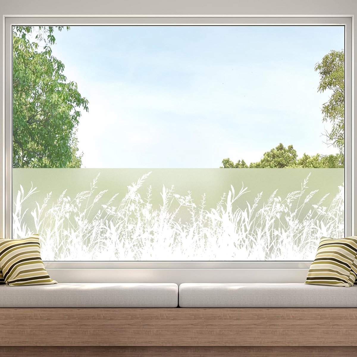 Privacyfolie raamfilm 44.5 x 200 cm - gematteerd - zonder lijm - ideaal voor badkamer en keuken - ShopVlot