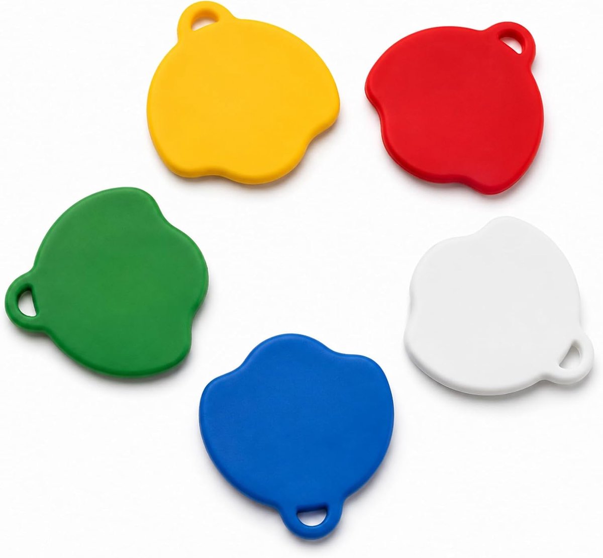 Blikopener met deksel - set van 5 - lichtgewicht plastic - handig voor dagelijks gebruik - ShopVlot