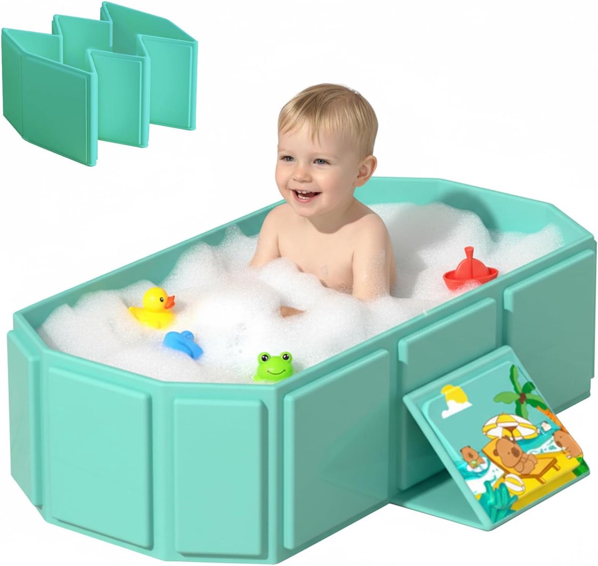 Babybad Large Vouwbaar - Multifunctioneel en Ruimtebesparend - Geschikt voor 0-8 Jaar - Ideaal voor Douche - ShopVlot
