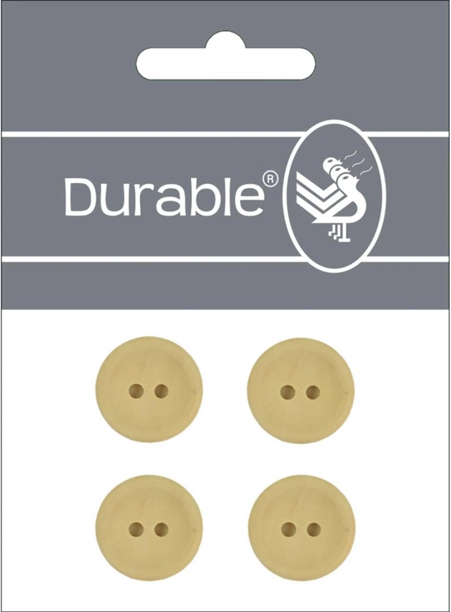 Durable 020.1298 Knoop blanco 20mm, 4 stuks