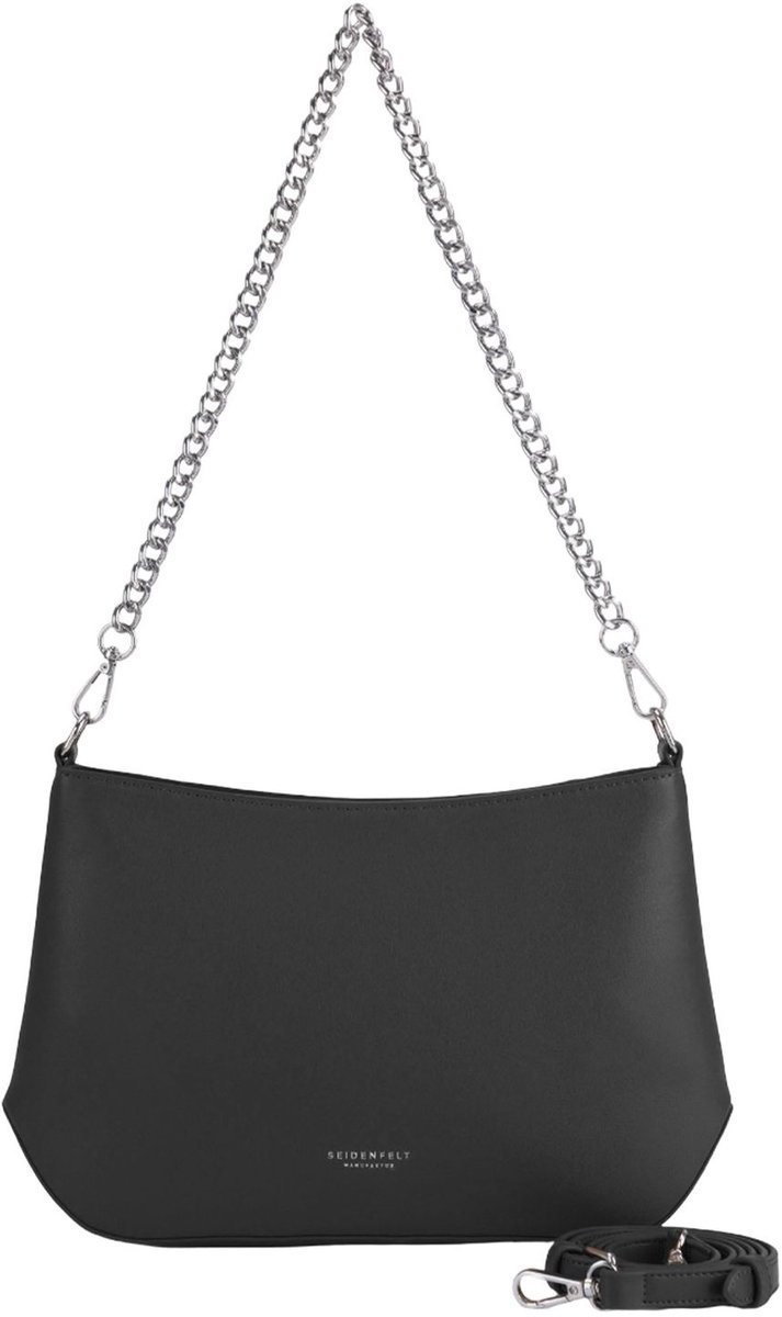 SEIDENFELT MANUFAKTUR schoudertas Lieto Crossbody Bag Black zwart