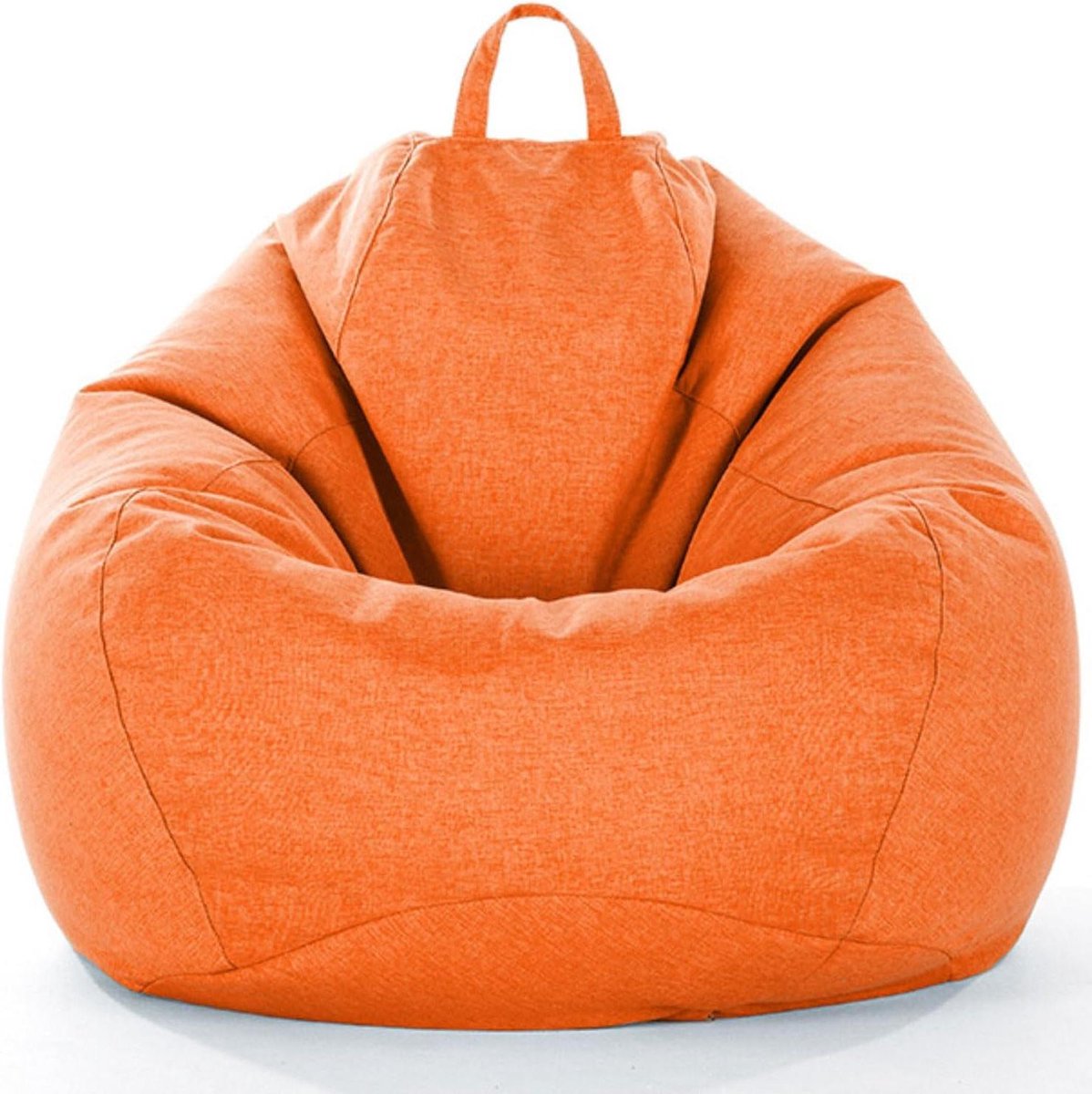 Zitzakhoes - Luie stoel - Ontspannen zitten - Met opbergfunctie - XXL - Oranje