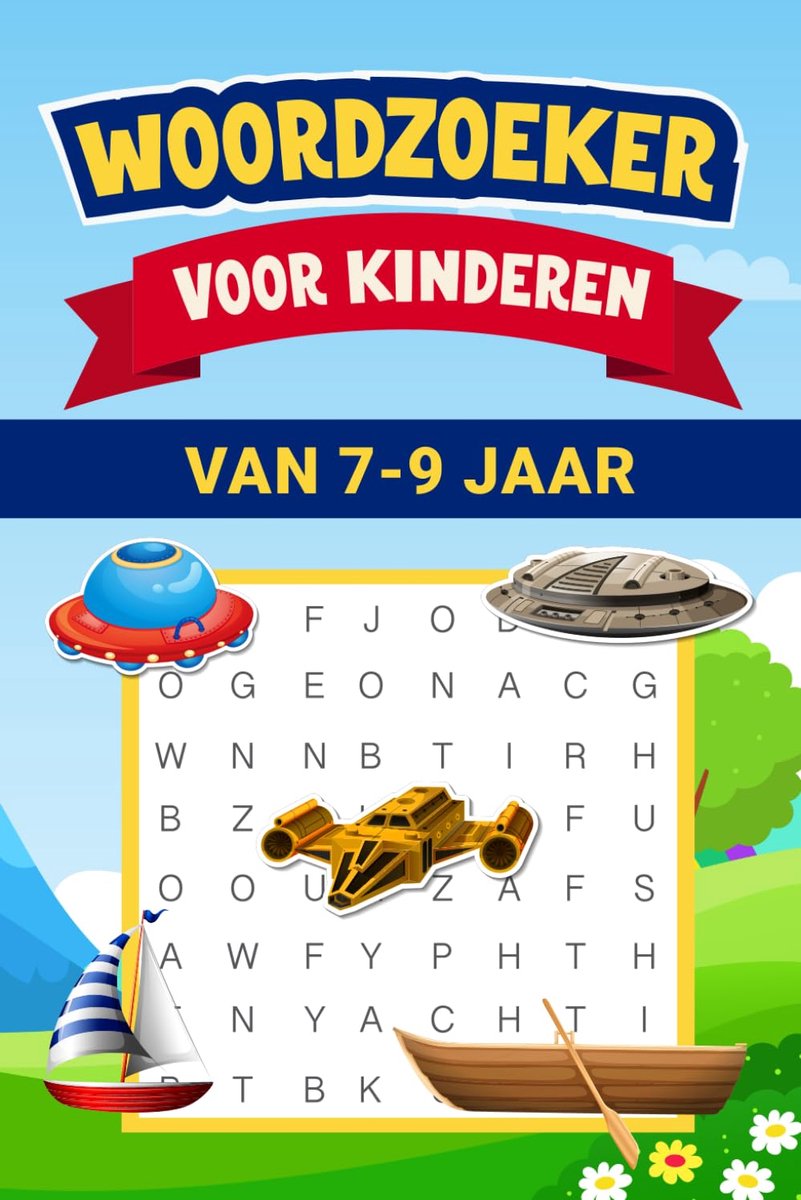 Woordzoeker voor kinderen 7-9 jaar - leerzame puzzels - stimuleert woordenschat - urenlang puzzelplezier - ShopVlot