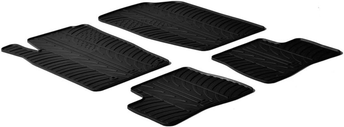 SnelShoppen - Gledring Rubbermatten Set Voor Peugeot 206 3/5-deurs/SW/206+ 1998- Met T-profiel - 4 Stuks - Hoogwaardige Flexibele Rubber - Antislip -