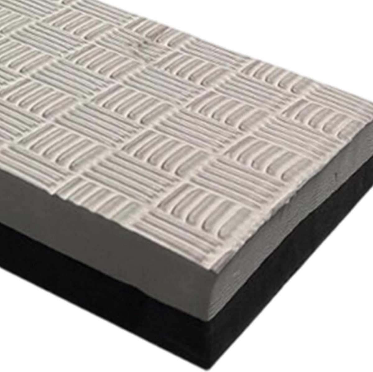 Fietsrolmat - Trainingsmat Hometrainer - Indoor Fietstraining - Antislip Buitenoppervlak - 2 stuks - Zwart/Grijs