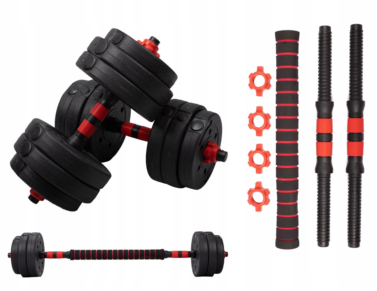Merkloos Verstelbare Halster & Bar Set 20kg - Krachttraining Thuis