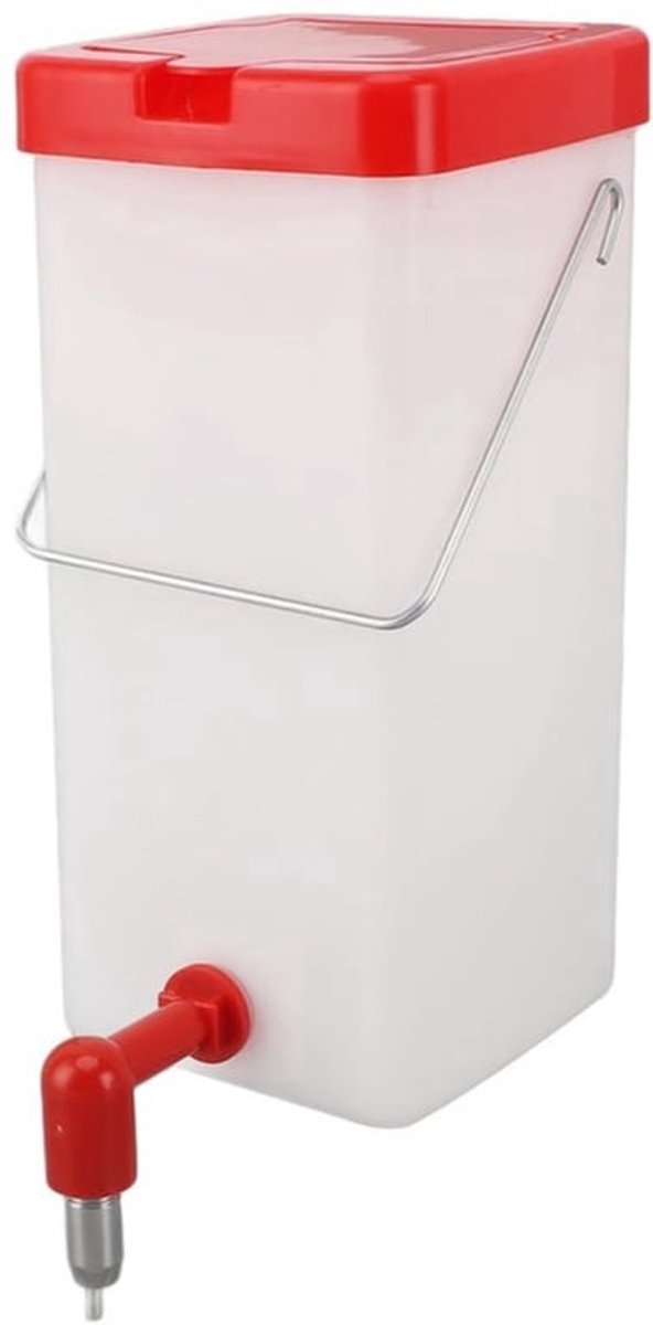 Kippenwaterfles met Nippel - Lekvrije Drinkwaterer voor Kippen, Kwartels, en Vogels (1L)