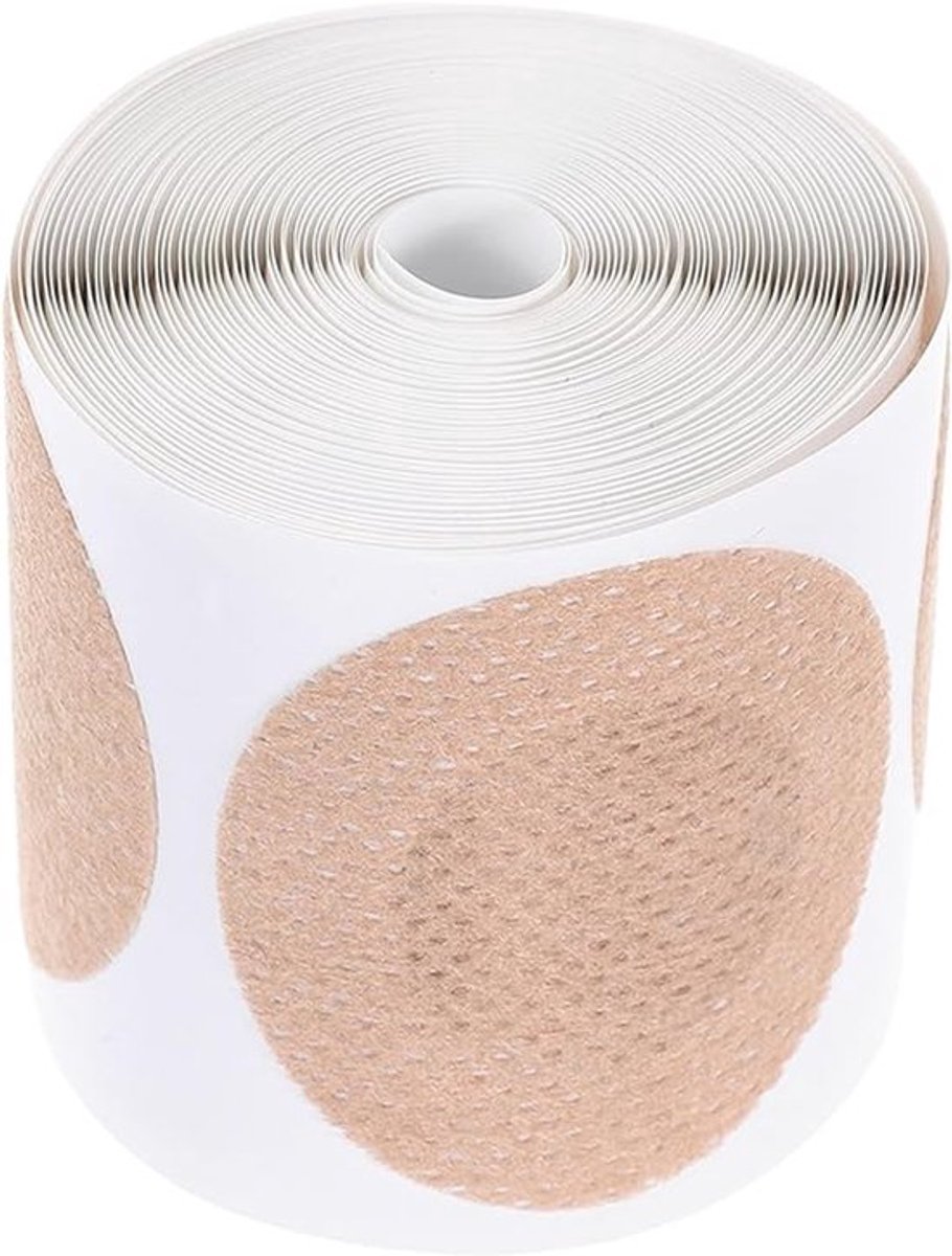 Nipple Covers - Tepelstickers - Tepelcovers - Tepelplakkers - 50 Paar Tepeltapes - 45 mm Onzichtbare Plakpleisters voor Mannen - Zweetbestendig en Waterdicht Discrete Sportborstbeschermers - Ideaal voor Atleten en Hardlopers - Beige