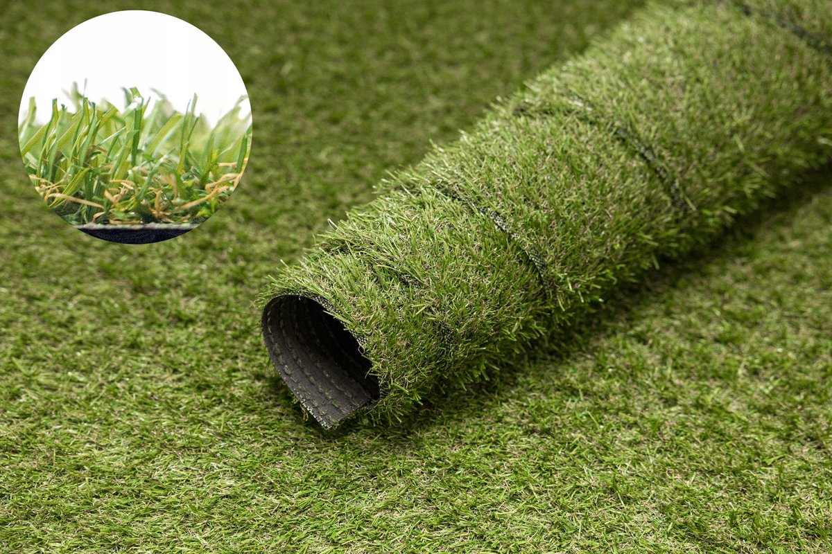 Merkloos Merkloze Kunstgras 21mm Groen - 2m Breed - Balkon, Terras, Zwembad