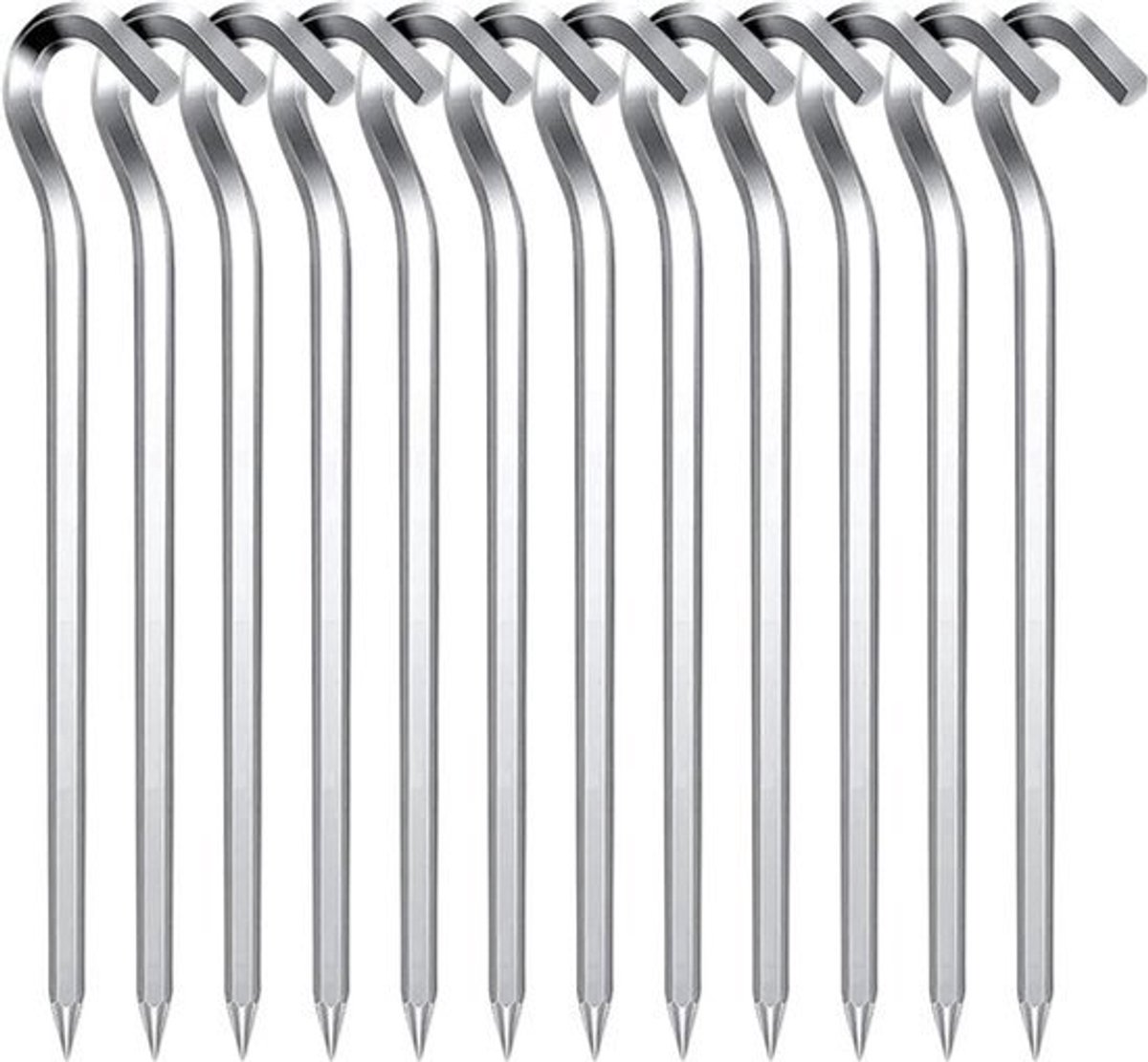 12 stuks 18 cm Aluminiumlegering Tentharingen - Voor- en Metalen Tentstiften