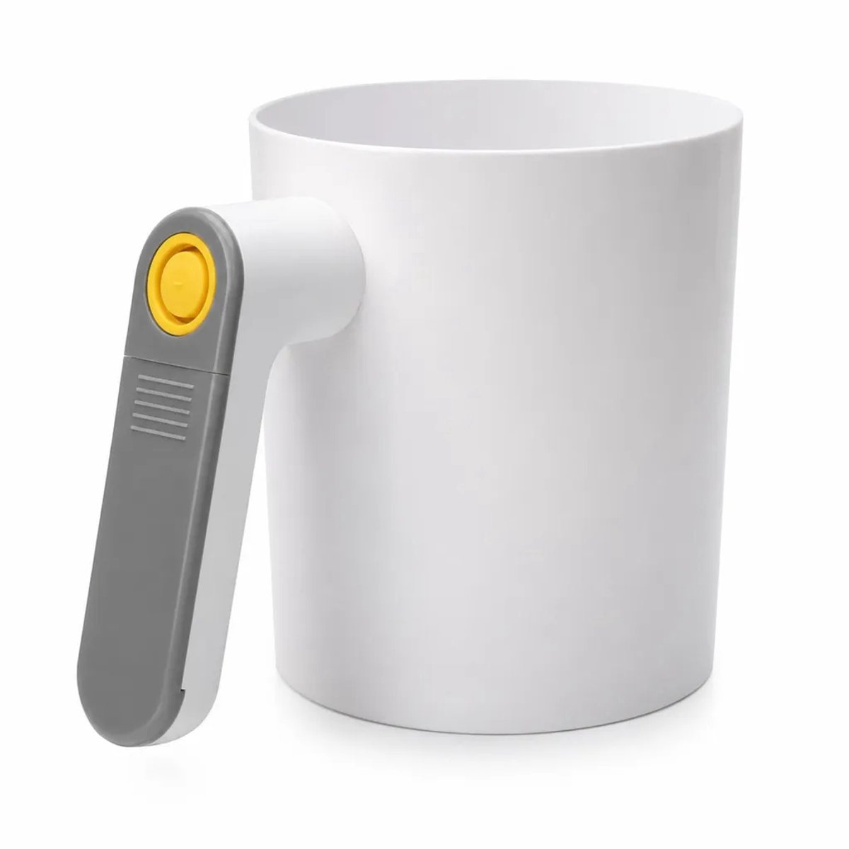 Elektrische meelzeef, op batterijen, inhoud 4 kopjes, roestvrij staal, fijnmazig, BPA-vrij, afwasbaar, geschikt voor meel en poedersuiker.