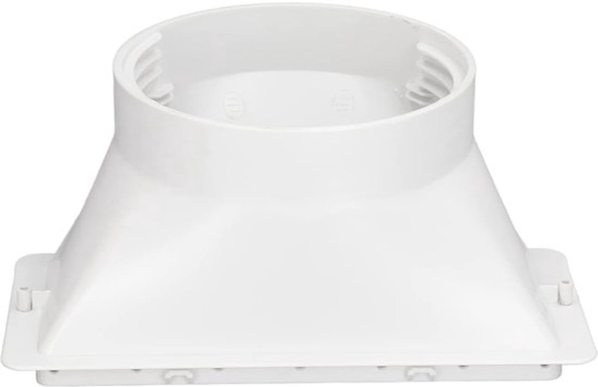 AC-slangfitting, 127 mm rechthoekige aansluiting voor de uitlaatpijp van de airconditioner, tegen de klok in draaiende adapter voor 130 mm uitlaatpijp