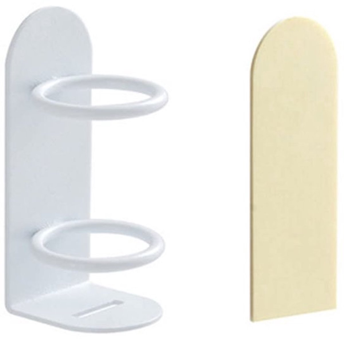 2 stuks elektrische tandenborstelhouder, badkamer wandmontage zuignap lijm elektrische tandenborstel body base standaard caddy, wit