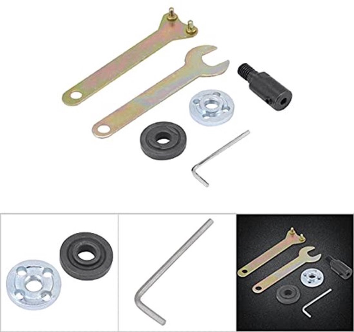 Motoraskoppeling M10-5/8/10/12mm Huls Zaagbladkoppeling Zaagkopadapter voor Haakse Slijper (M10-5mm)