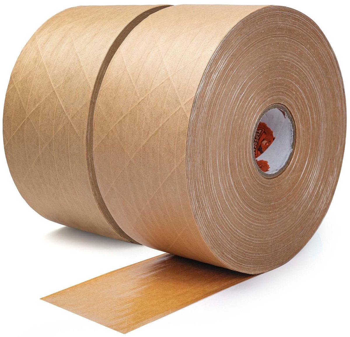 Wateractieve verpakkingtape 70mm x 116m - 2 rollen versterkt - ecologisch kraftpapier - veilige sluiting voor pakketten - ShopVlot