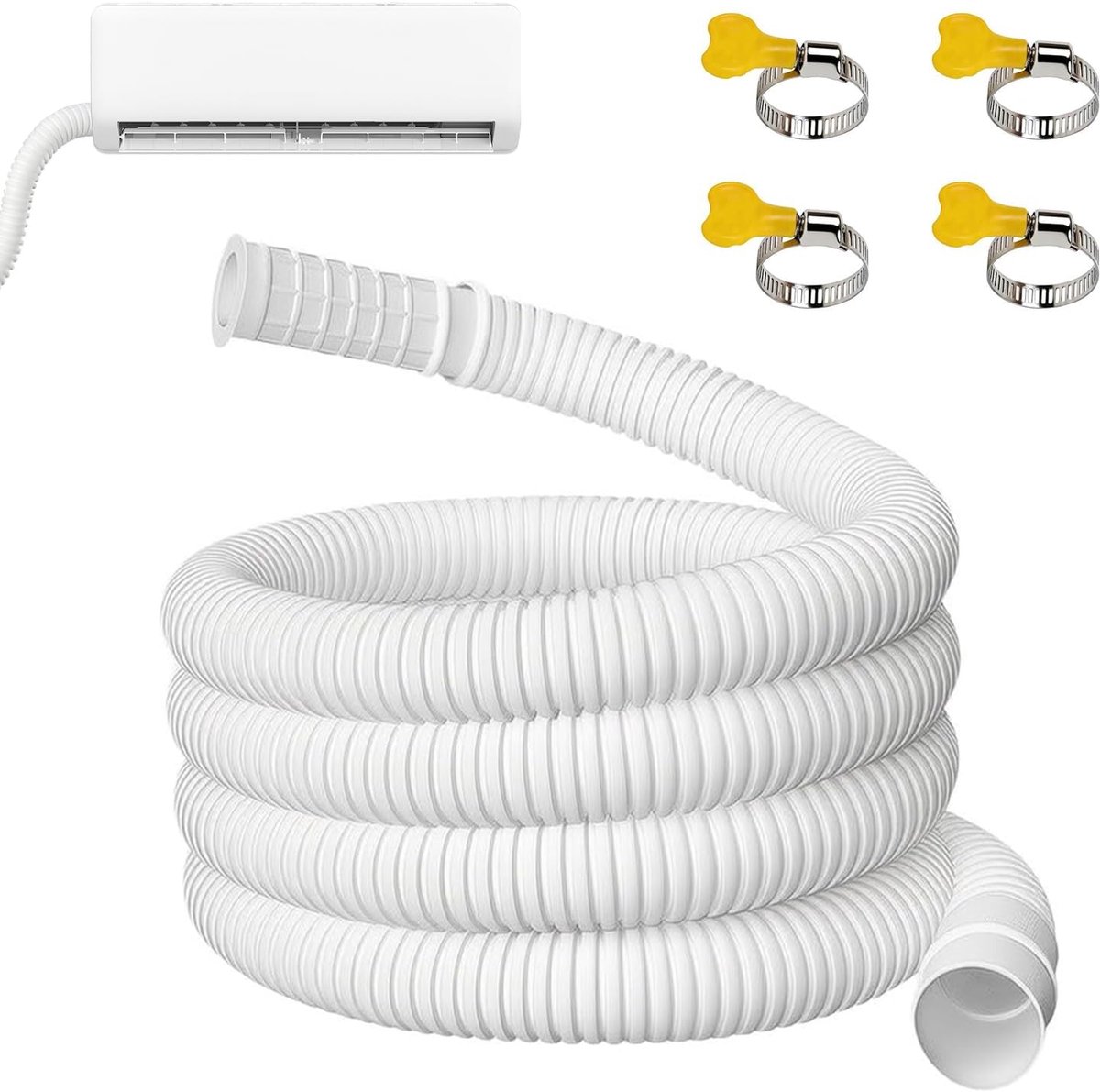 Afvoerslang 16 mm - Verlengd en flexibel - 5 m voor ontvochtiger en wasmachine - ShopVlot