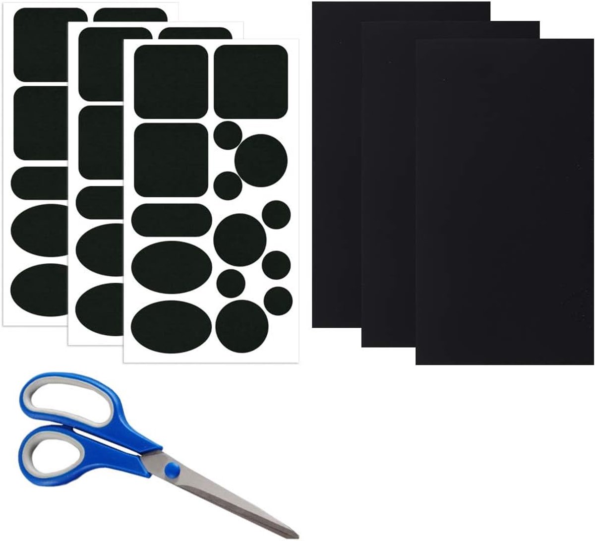 Reparatiepatches voor jassen 48-delig - zelfklevend nylon - diverse vormen en maten - eenvoudig te gebruiken - ShopVlot