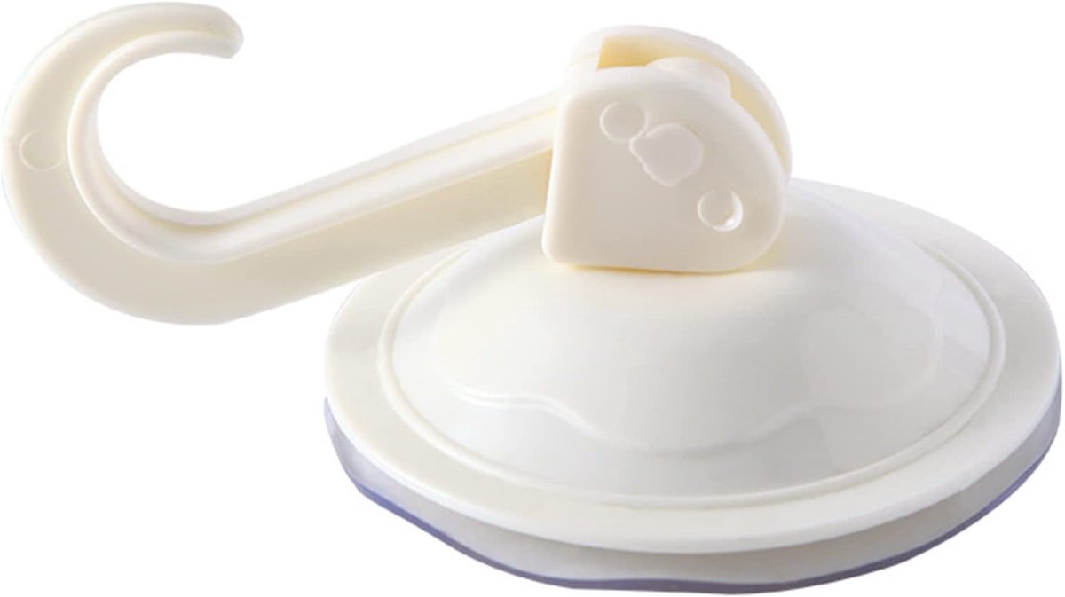 Haaki wandhaak sterke lading - zuignap ontwerp - tot 3 kg - ideaal voor badkamer en keuken - ShopVlot