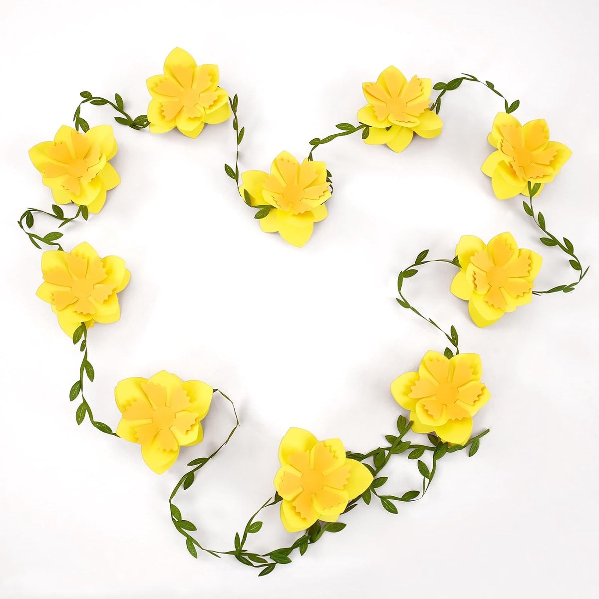 3D-slingers narcissen - papier 180 g - lentebloemendecoratie - perfect voor bruiloften - ShopVlot