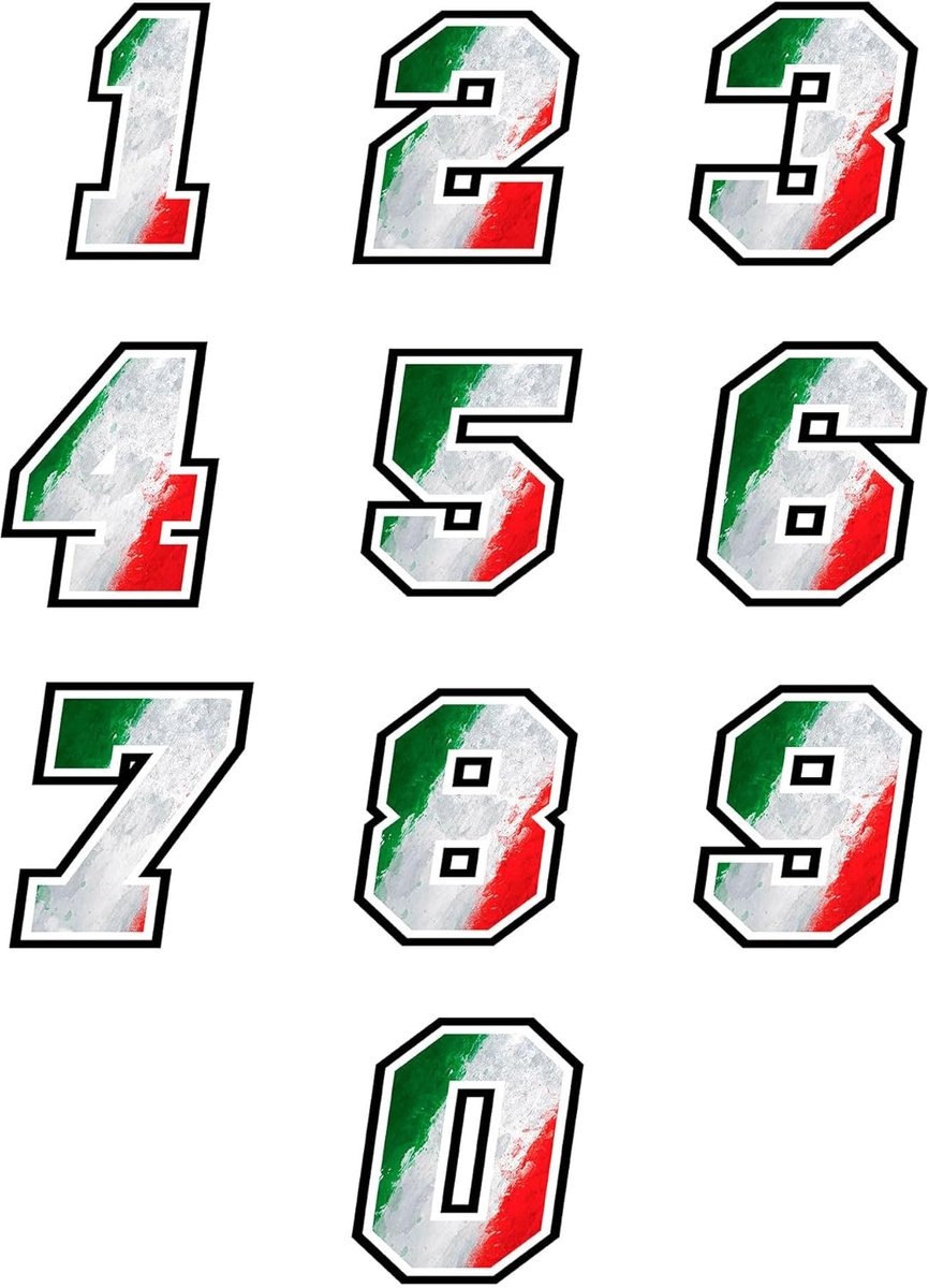 Autostickers 7 cm - Italiaanse vlag - Set van 10+2 cadeaus - Voor auto en motor - ShopVlot