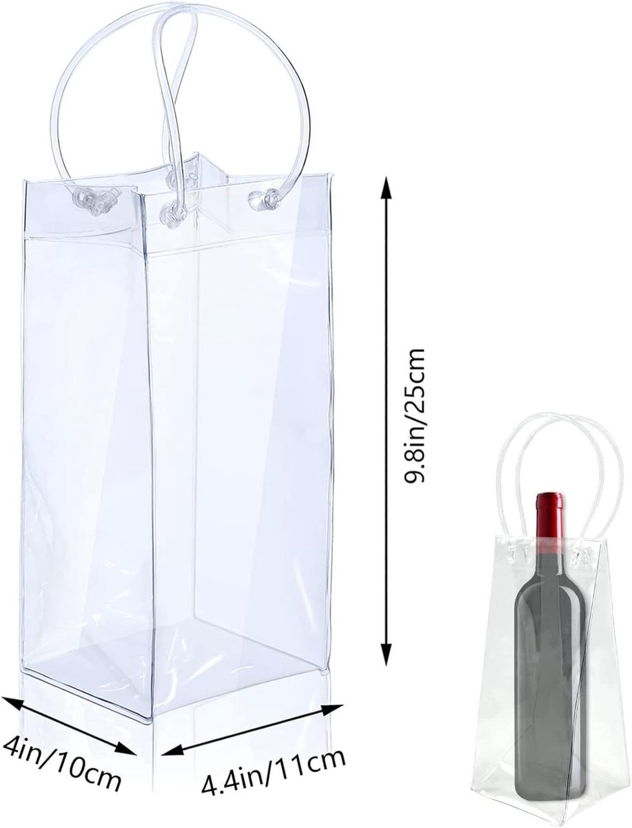 Ice Wine Bag 2 stuks - koeltas - voor wijnflessen - perfect voor picknicks - ShopVlot