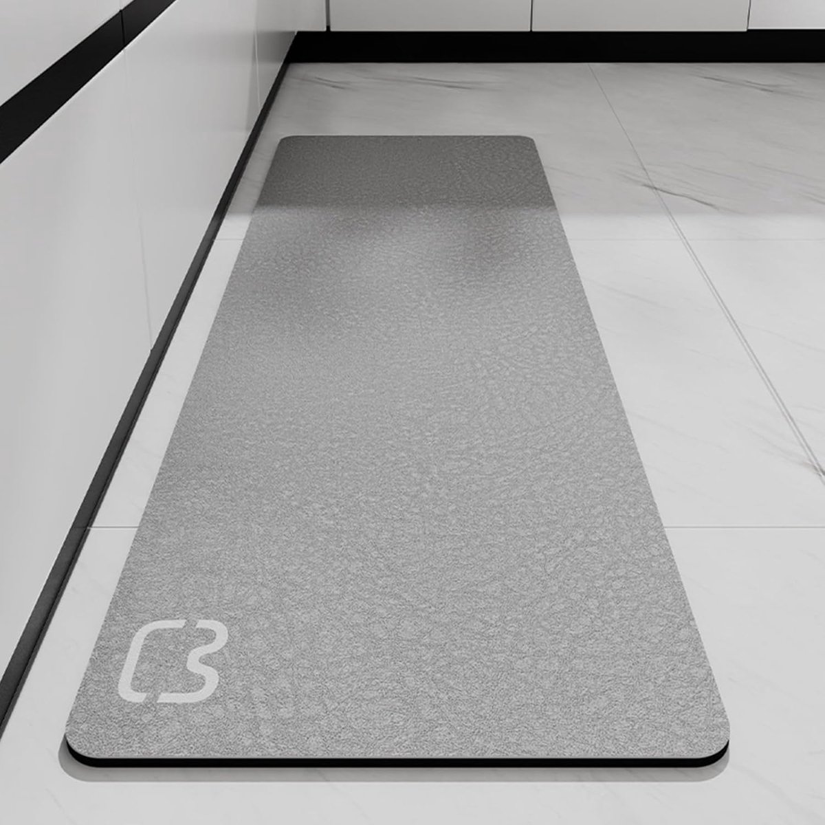 Badmat 45 x 120 cm - Absorberend microvezel - Antislip en sneldrogend - Ideaal voor badkamer en keuken - ShopVlot