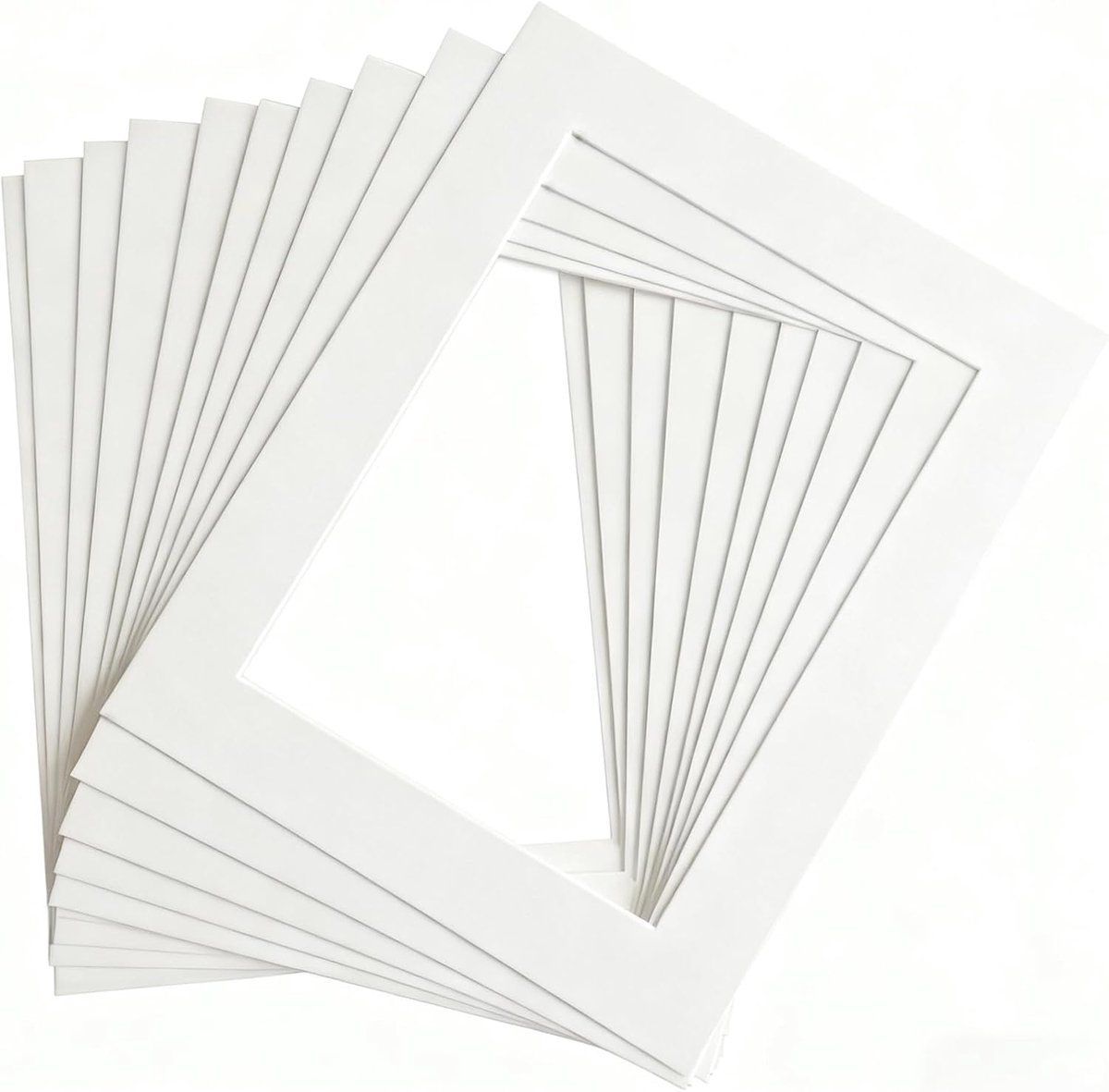 Fotolijst A4 wit - 10 stuks - stevig karton - presenteer en bescherm je foto's - ShopVlot