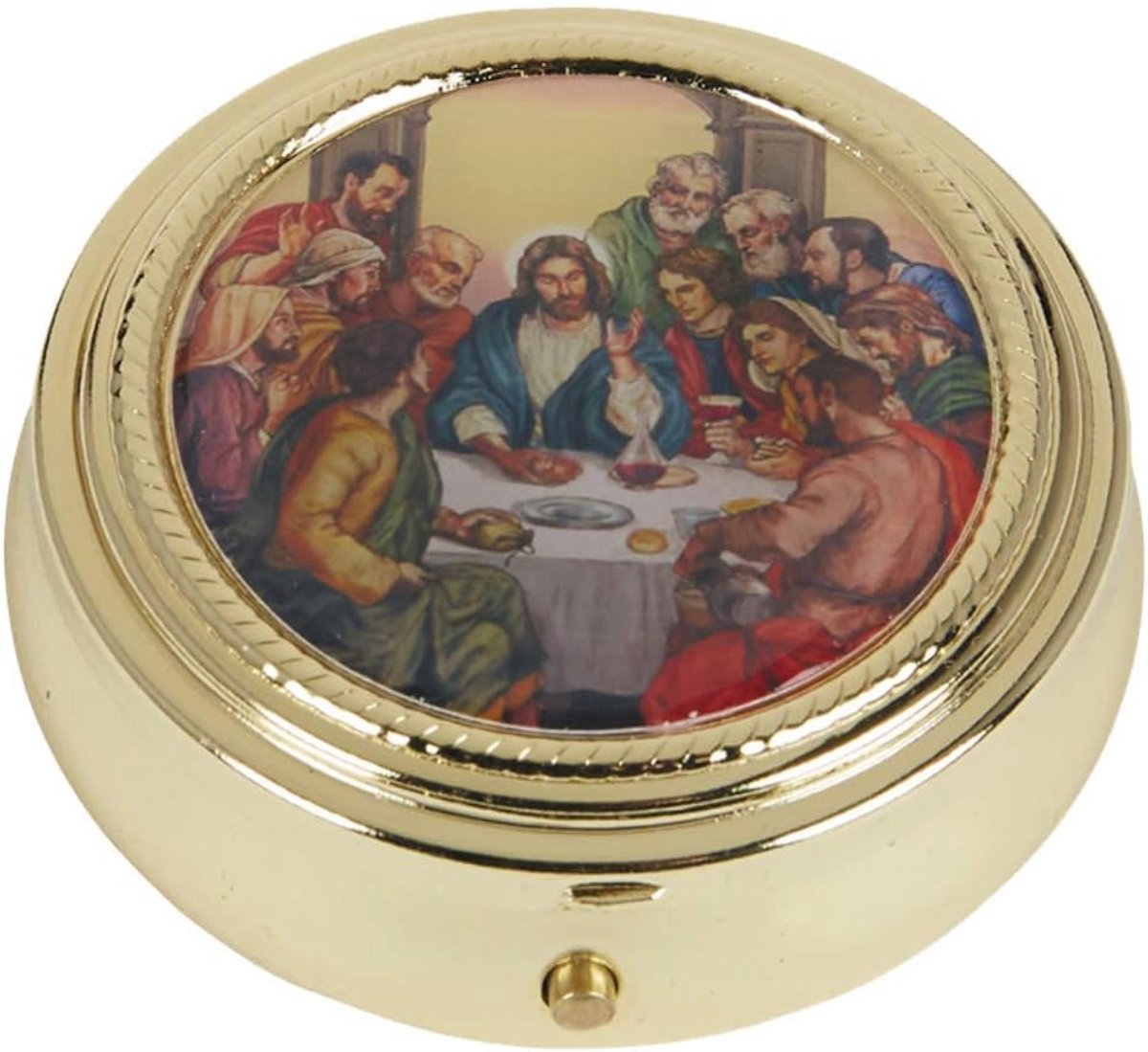 Communiehost pyx wit - keramiek - elegant design - perfect voor sacramenten - ShopVlot