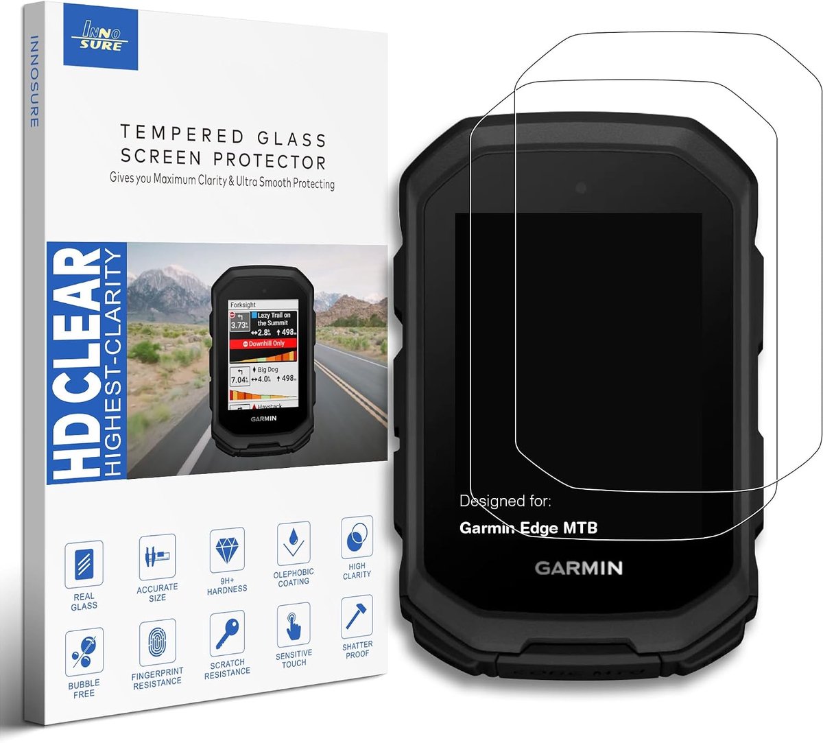 Displaybescherming 2,13 inch - gehard glas - anti-kras/vingerafdruk - optimale bescherming voor Garmin Edge - ShopVlot