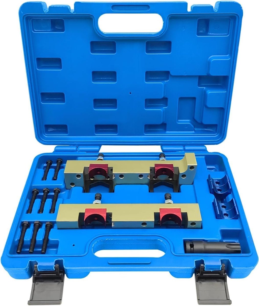 Camshaft Locking and Alignment Tool Set - 15 delige kit - Inclusief draagtas - Precisie voor Mercedes-Benz motoren - ShopVlot