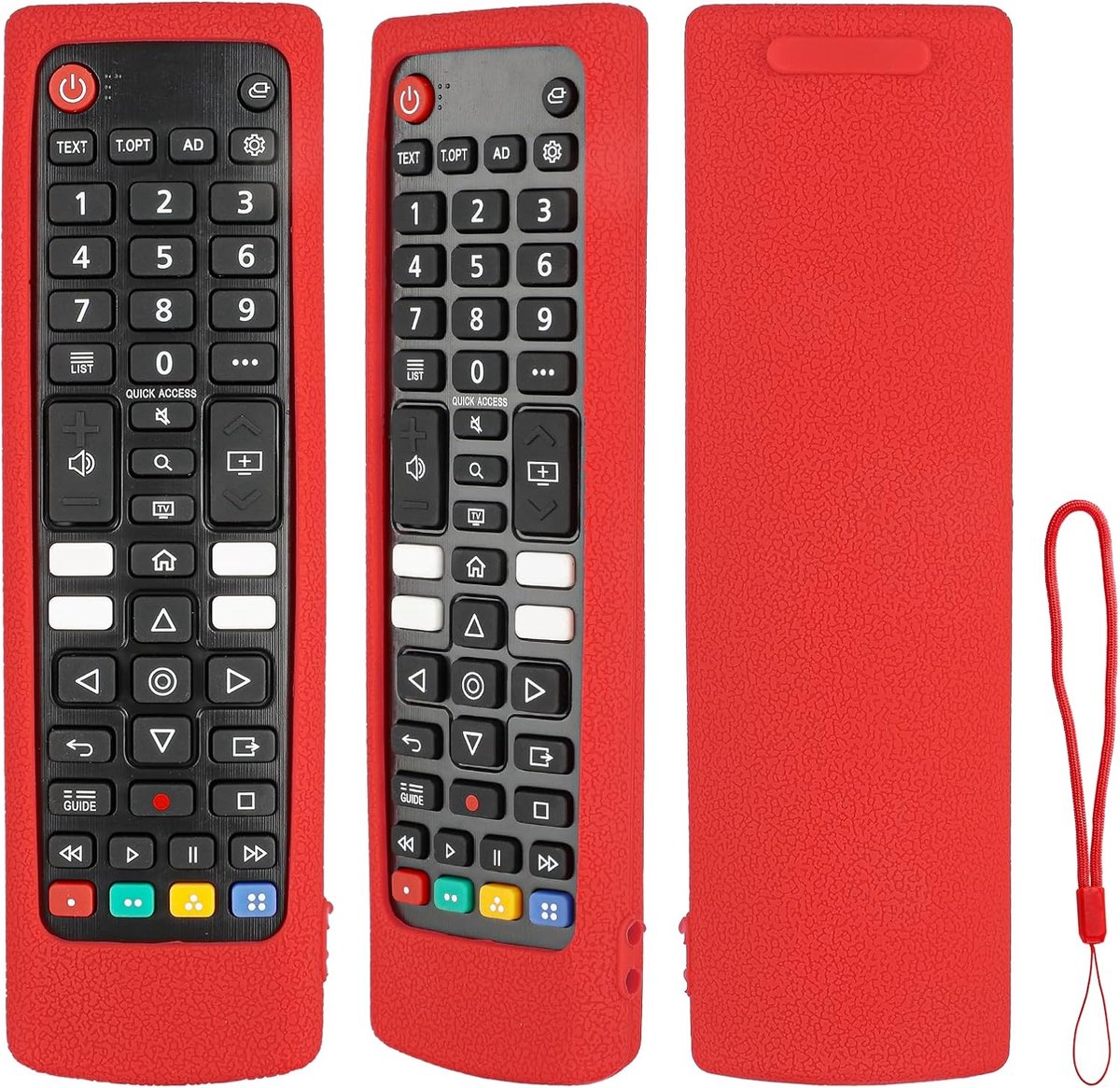 Silicone beschermhoes voor LG TV afstandsbediening - schokbestendig - met lanyard - optimale bescherming - ShopVlot