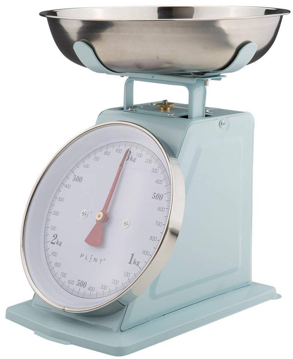 Keukenweegschaal Retro 2 kg - IJsblauw - Vintage design - Perfect voor bakken - ShopVlot