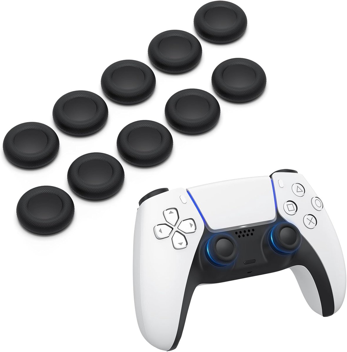 Duimgreep-joystickdoppen voor PS5/PS4-controller - antislip structuur - slijtvaste kwaliteit - verbeter grip - ShopVlot