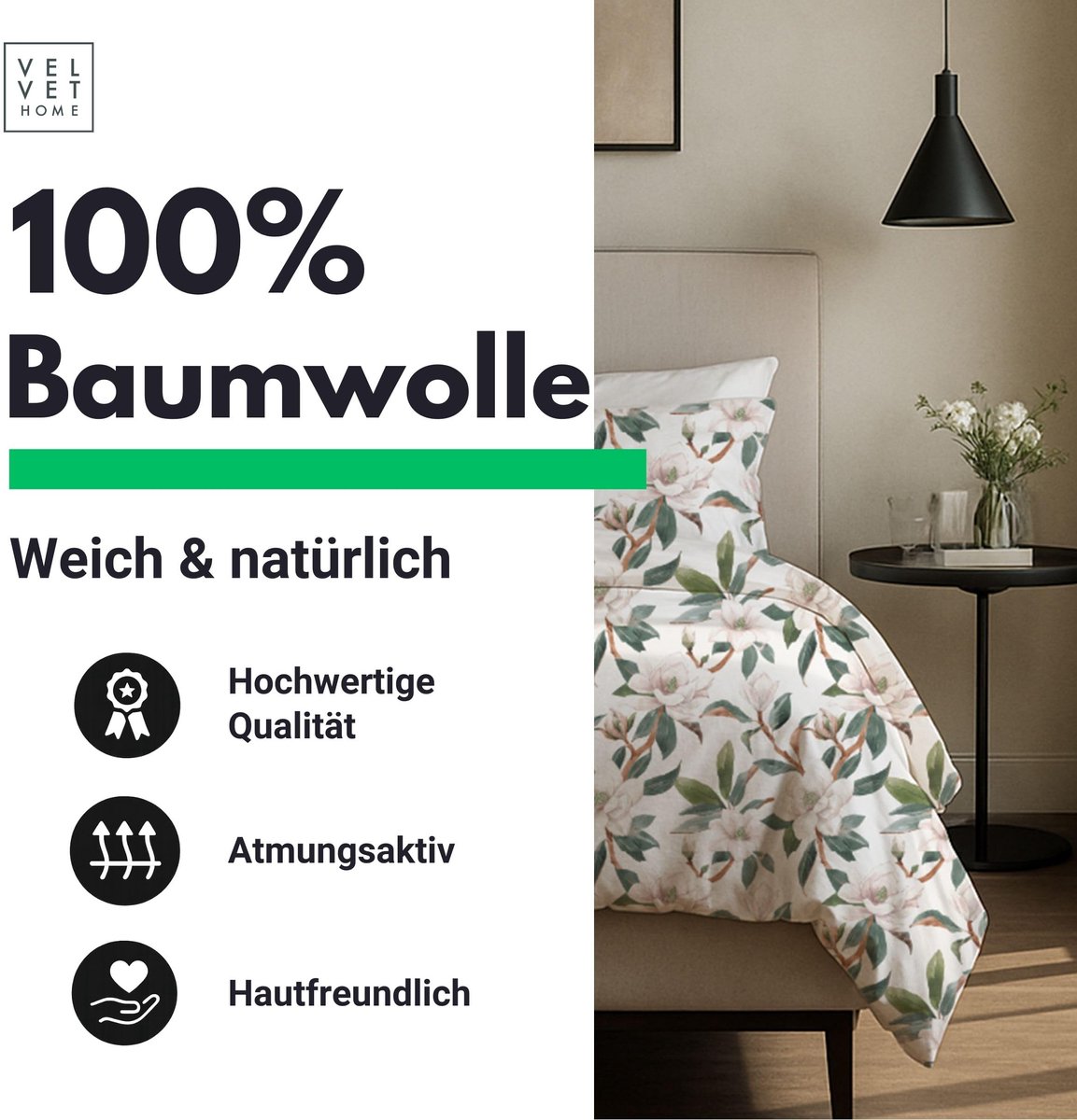 beddengoedset 200 x 200 cm - katoen - Oeko-Tex - ideaal voor een comfortabele nachtrust - ShopVlot