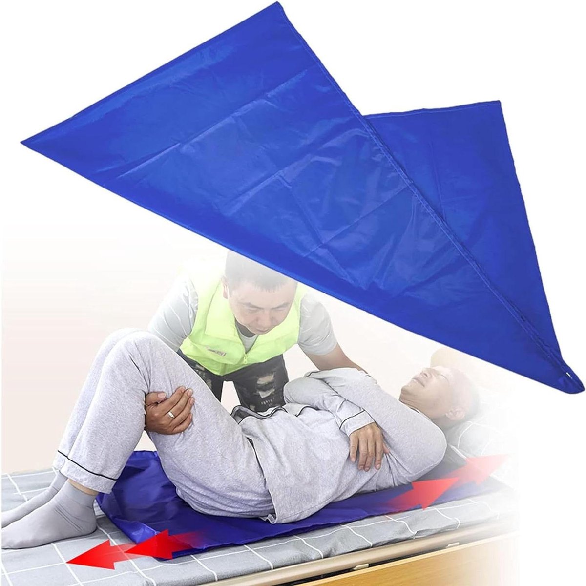 Glijlakens voor Ouderen - Transfer Hulpmiddel - Patiënten Verzorging - Buisvormig Ontwerp - 138cm x 76cm - Wit