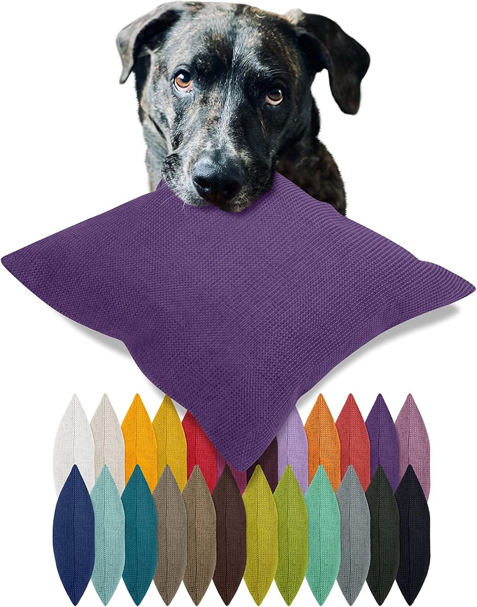 Kussenhoes met textuur - 100% polyester - duurzame kwaliteit - stijlvol decoratief - ShopVlot