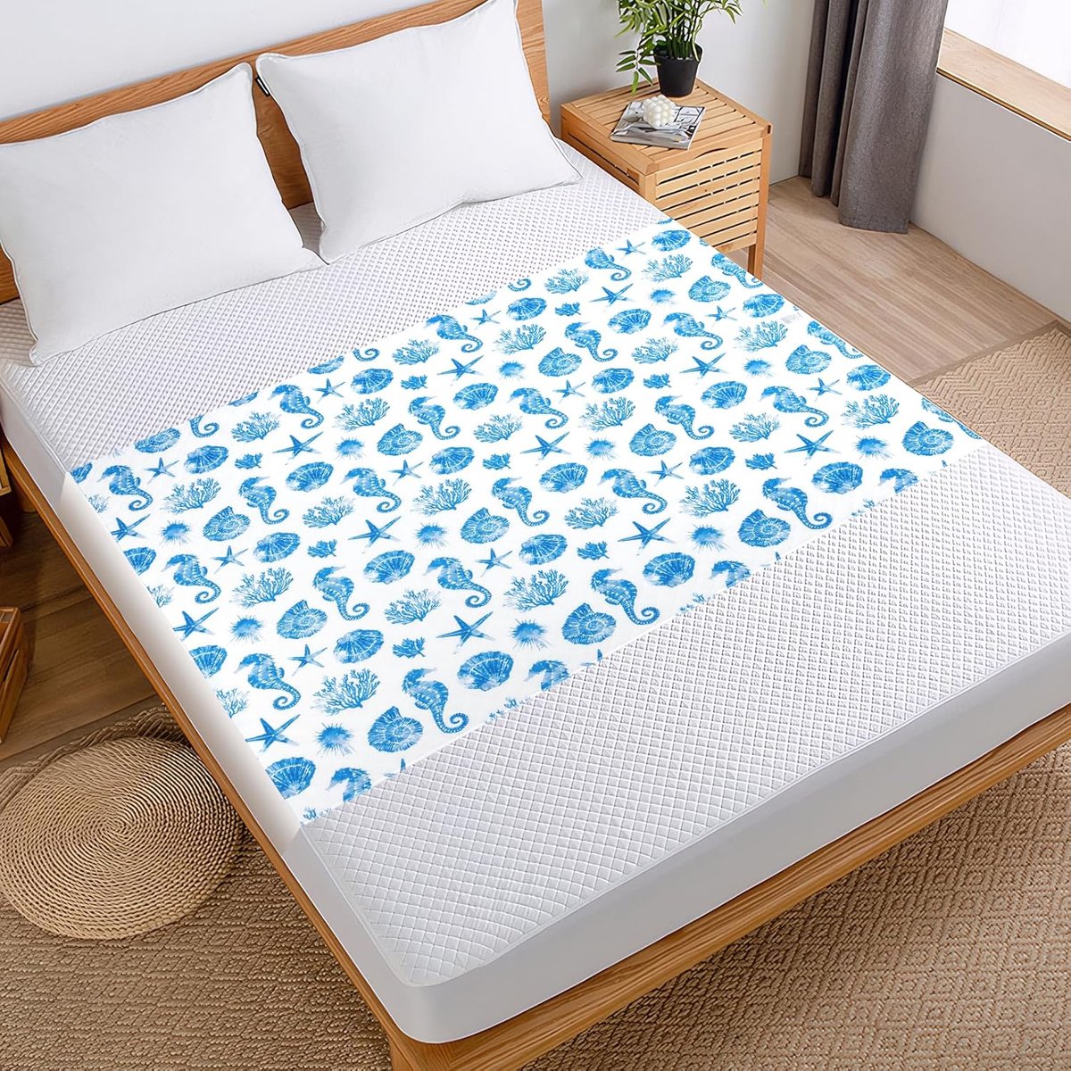 Matrasbeschermer 87x137cm - 100% waterdicht katoen - absorbeert vocht - ideaal bij bedplassen - ShopVlot