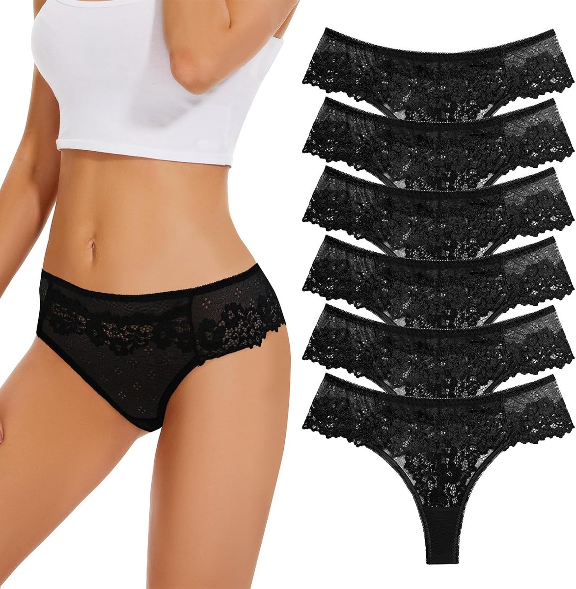 Thongs voor vrouwen - Set van 10 - Kant - Comfortabel en sexy - ShopVlot