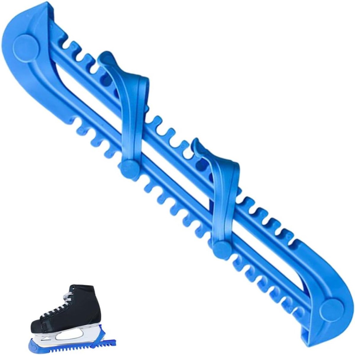 Schaats Beschermers - Blades Covers - Schaatsen Vervoeren - Flexibel Materiaal - 34.5x6.5cm - Blauw