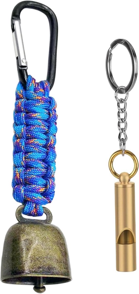 Deurbel voor camping, beren, luide beren, wandelen, herinnering, bel, sterke beer, met 1 fluitje voor wandelaars - ShopVlot