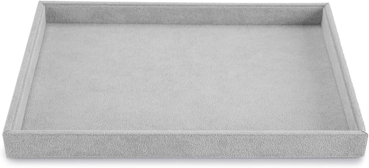 Oirlv High Quality Grey Velvet Jewelry Tablet For Jewelry aufbewahrung Jewelry Tablet Jewelry Organiizer - ShopVlot