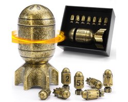 ZHOORQI DND Polyhedral Dice Set with Spinning Missile Container - ShopVlot