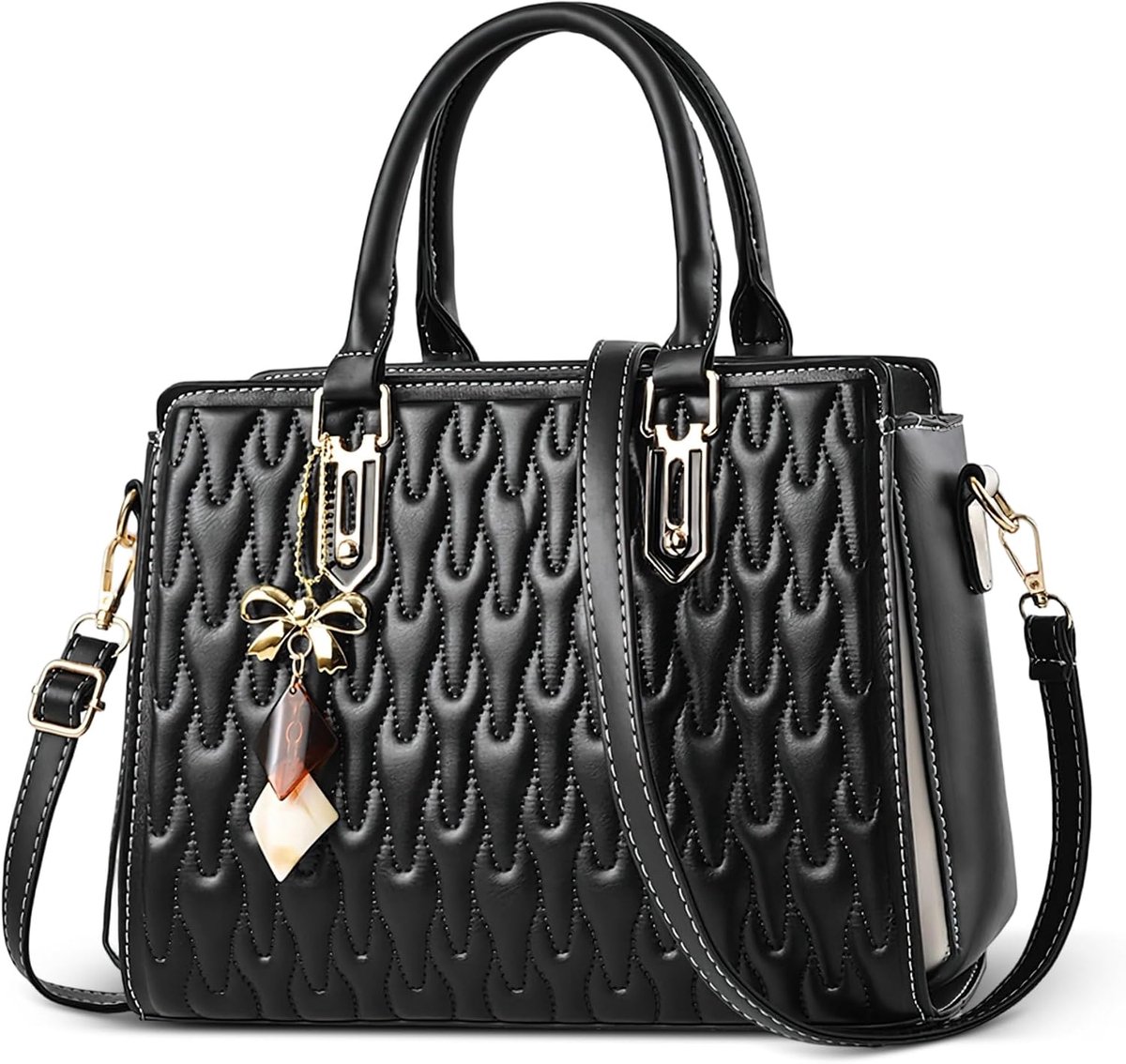 Theft-proof elegant handbags ladies handbag ladies handbag women's shoulder bag with fashionable pendant ornament - ShopVlot