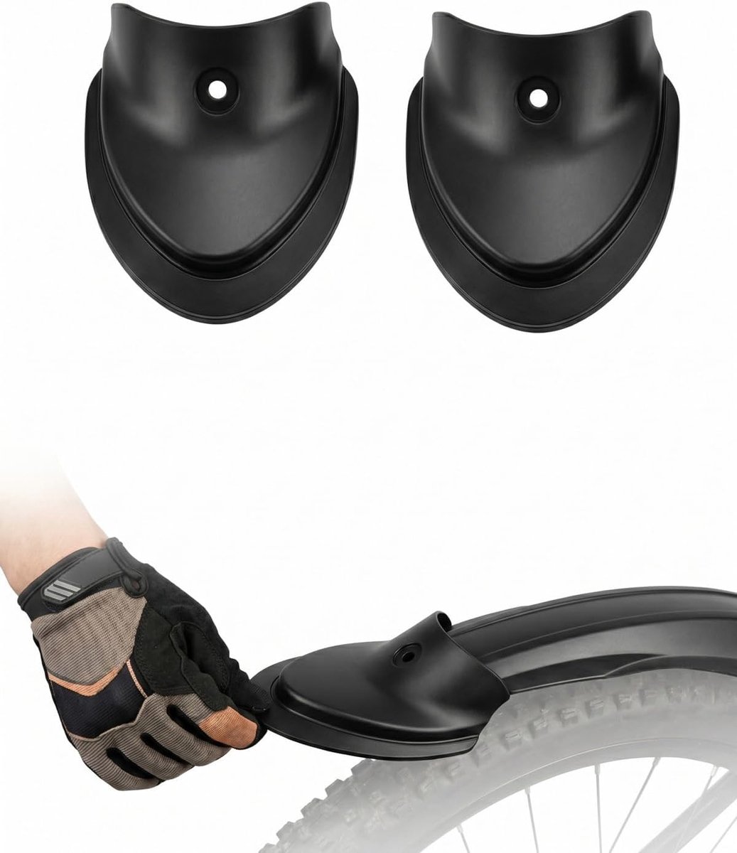 Fietsspatbord, spatbescherming voor en achter, eenvoudig te installeren, visstaart-design, compatibel met MTB en straat - ShopVlot